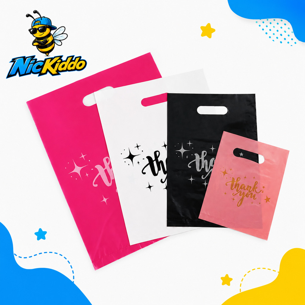 30/50/100PCS Thank You Gift Bags with Handles