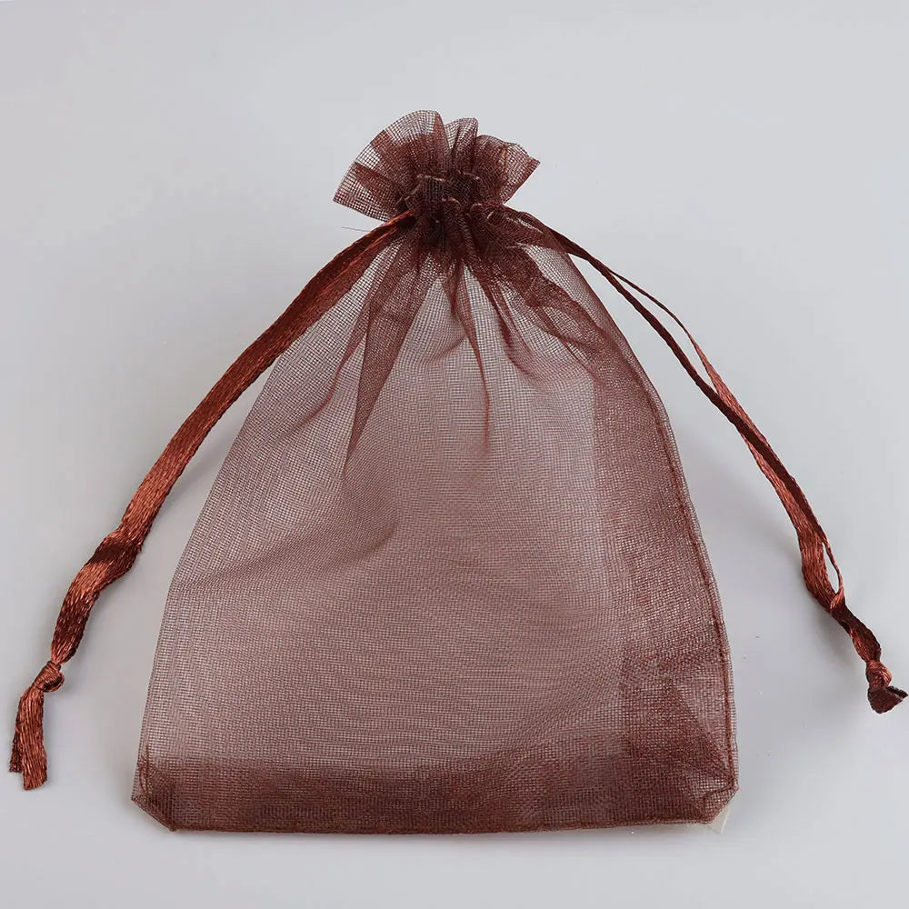 50 PCS Organza Gift Bags with Drawstring | Party Favor & Jewelry Pouches