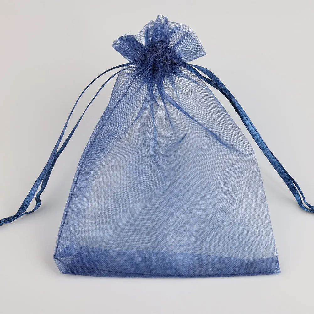 50 sachets cadeaux en organza avec cordon de serrage | Pochettes pour cadeaux de fête et bijoux