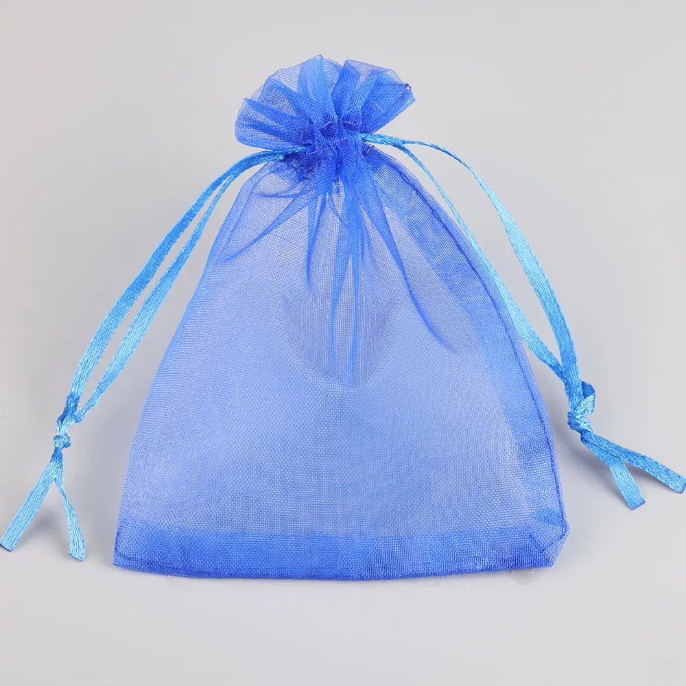 50 PCS Organza Gift Bags with Drawstring | Party Favor & Jewelry Pouches