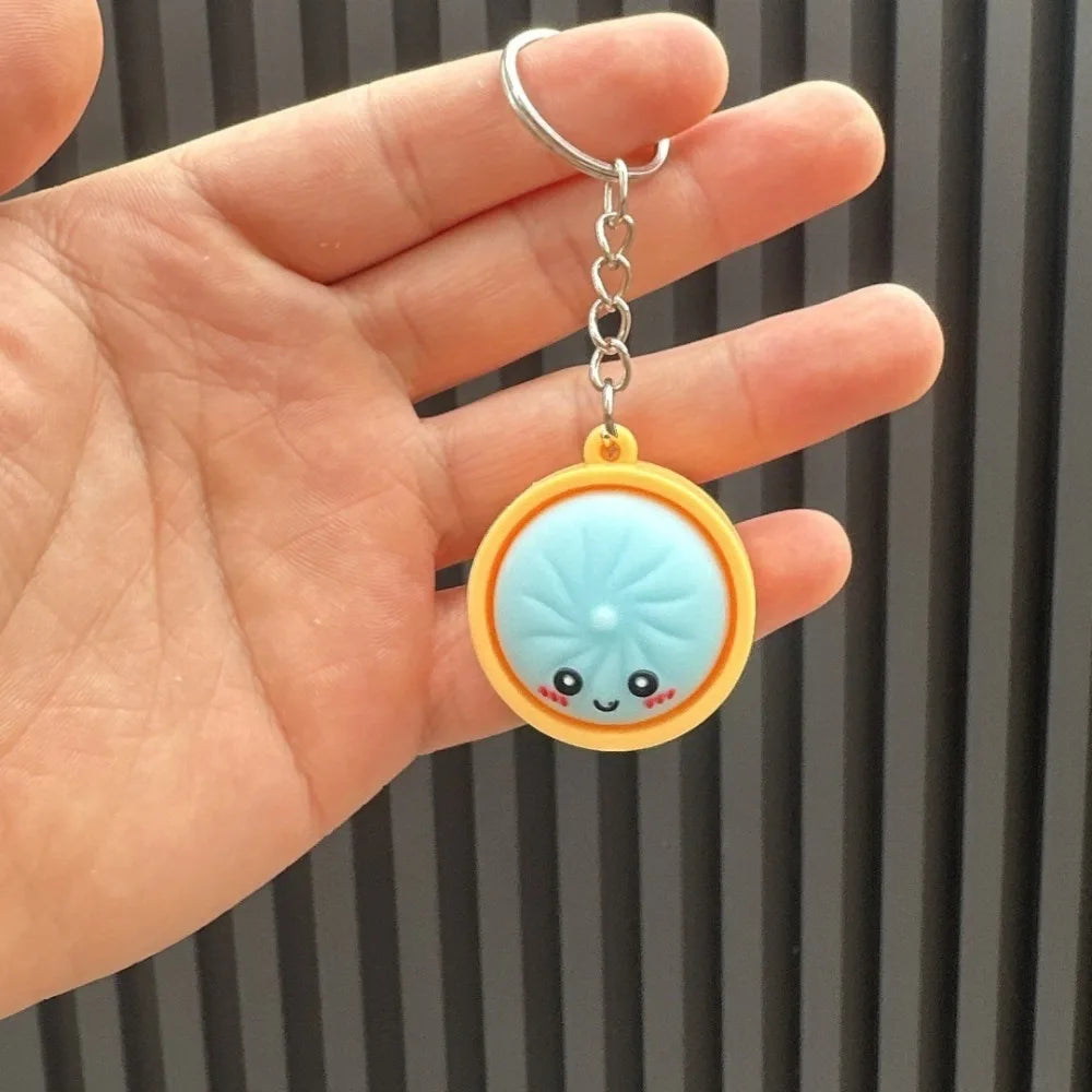 Kawaii Dumpling Keychains – Cute Bao Bun Party Favor Set (6, 12, 18 & 24 Pack)