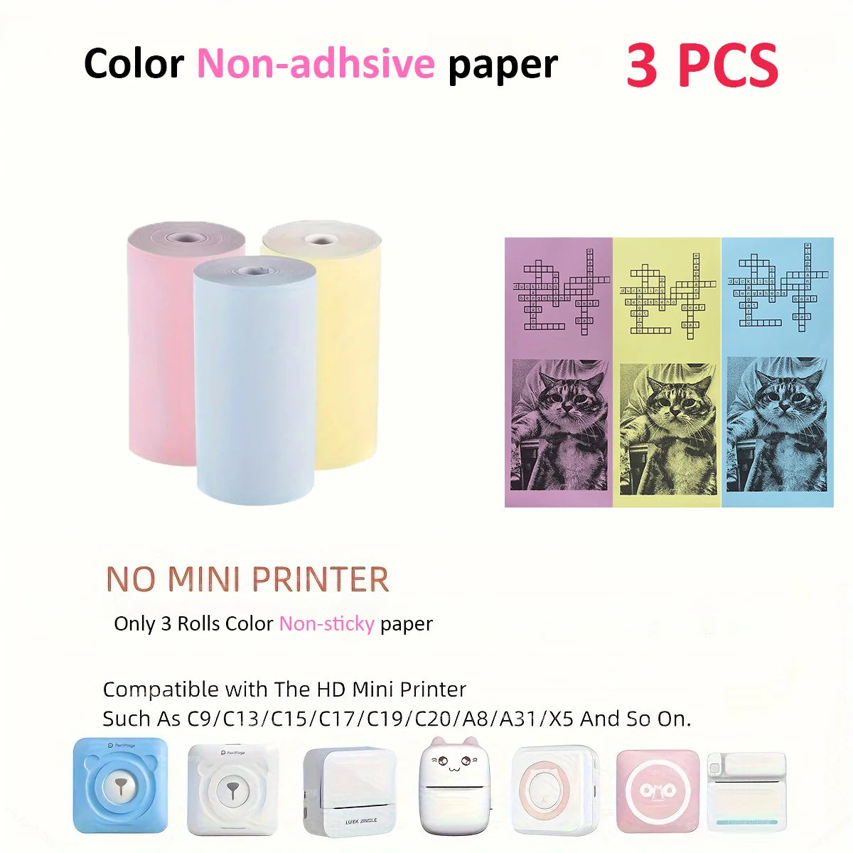 Mini Bluetooth Thermal Sticker Printer for Kids | Inkless Pocket Photo Printer