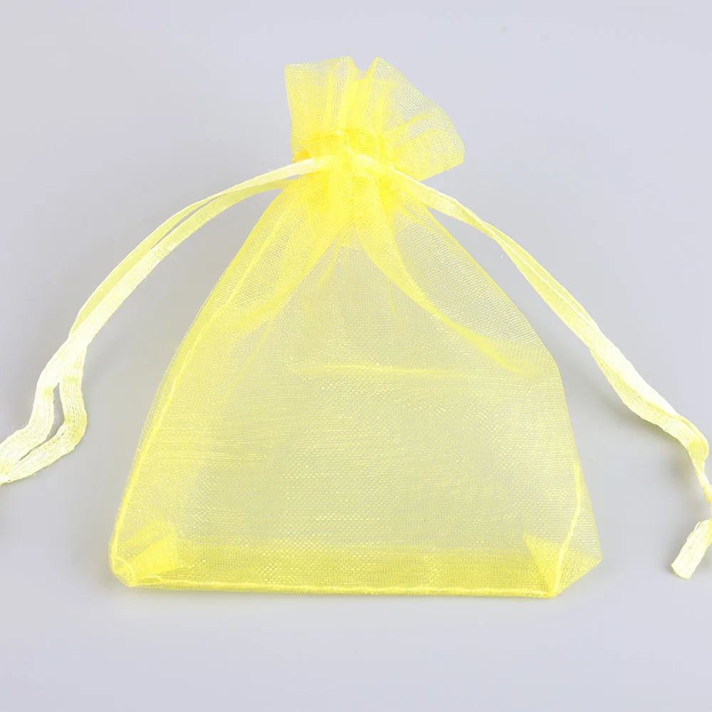 50 PCS Organza Gift Bags with Drawstring | Party Favor & Jewelry Pouches