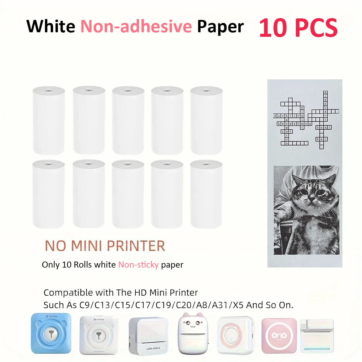 Mini Bluetooth Thermal Sticker Printer for Kids | Inkless Pocket Photo Printer