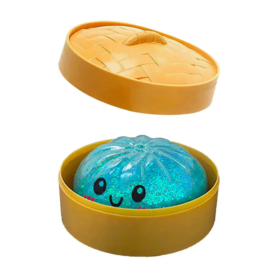 Sparkle Dumpling Squishy™ – Glitter Sensory Squeeze Toy for Kids