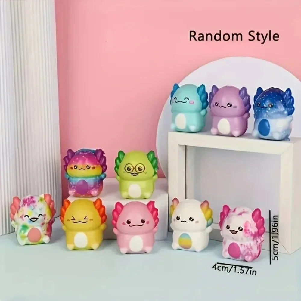 Cute Mini Newt Squishy Toys – Slow Rising Stress Relief Set (12 & 24 Pack)