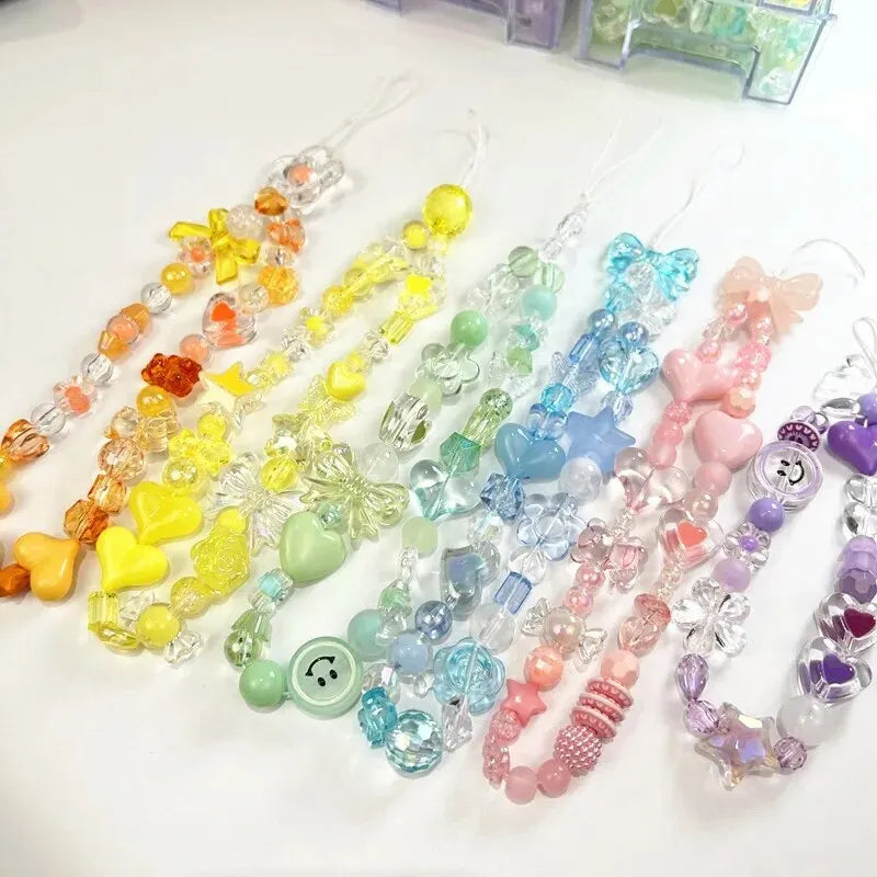 50g Pastel Acrylic Beads Mix for DIY Bracelets & Jewelry