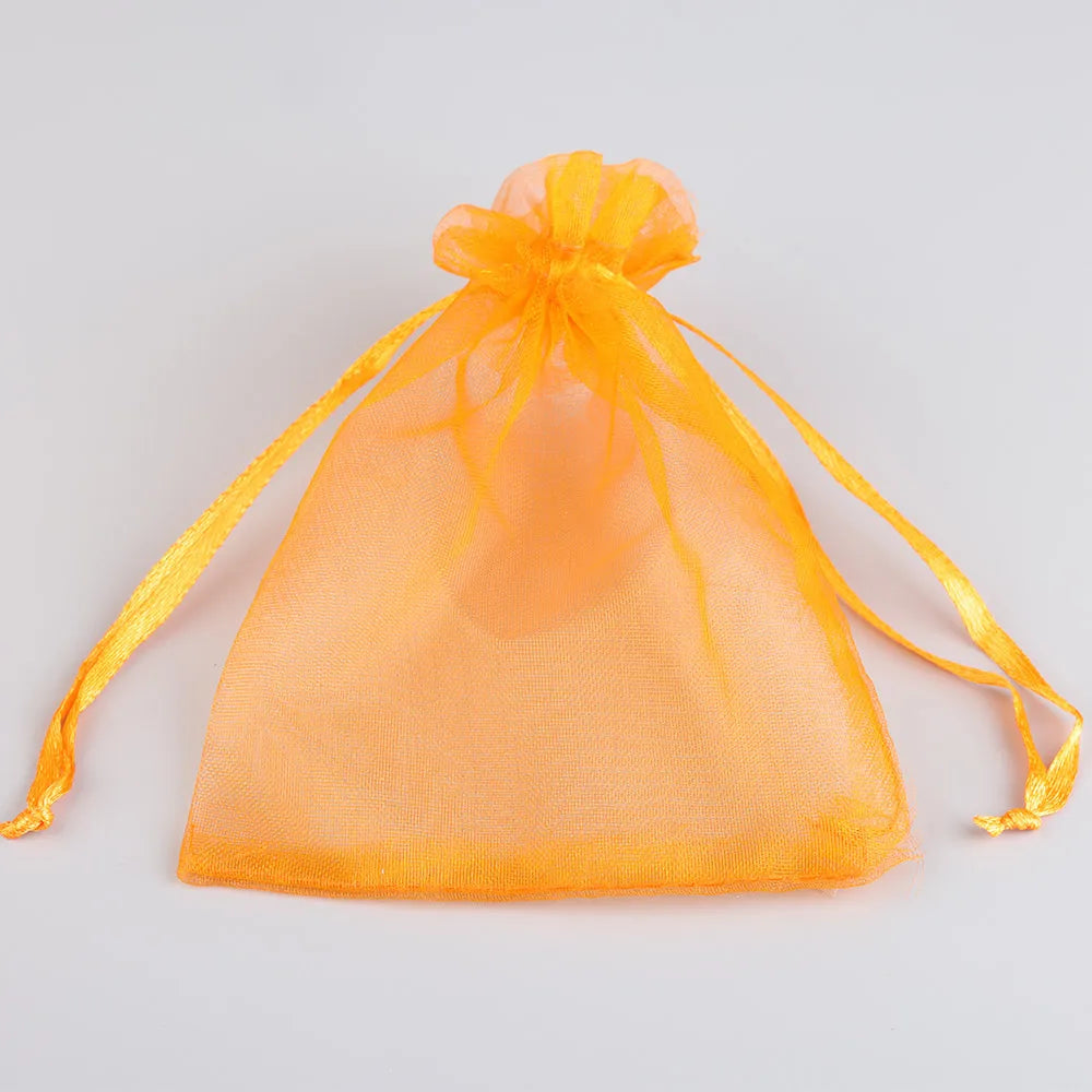 50 PCS Organza Gift Bags with Drawstring | Party Favor & Jewelry Pouches