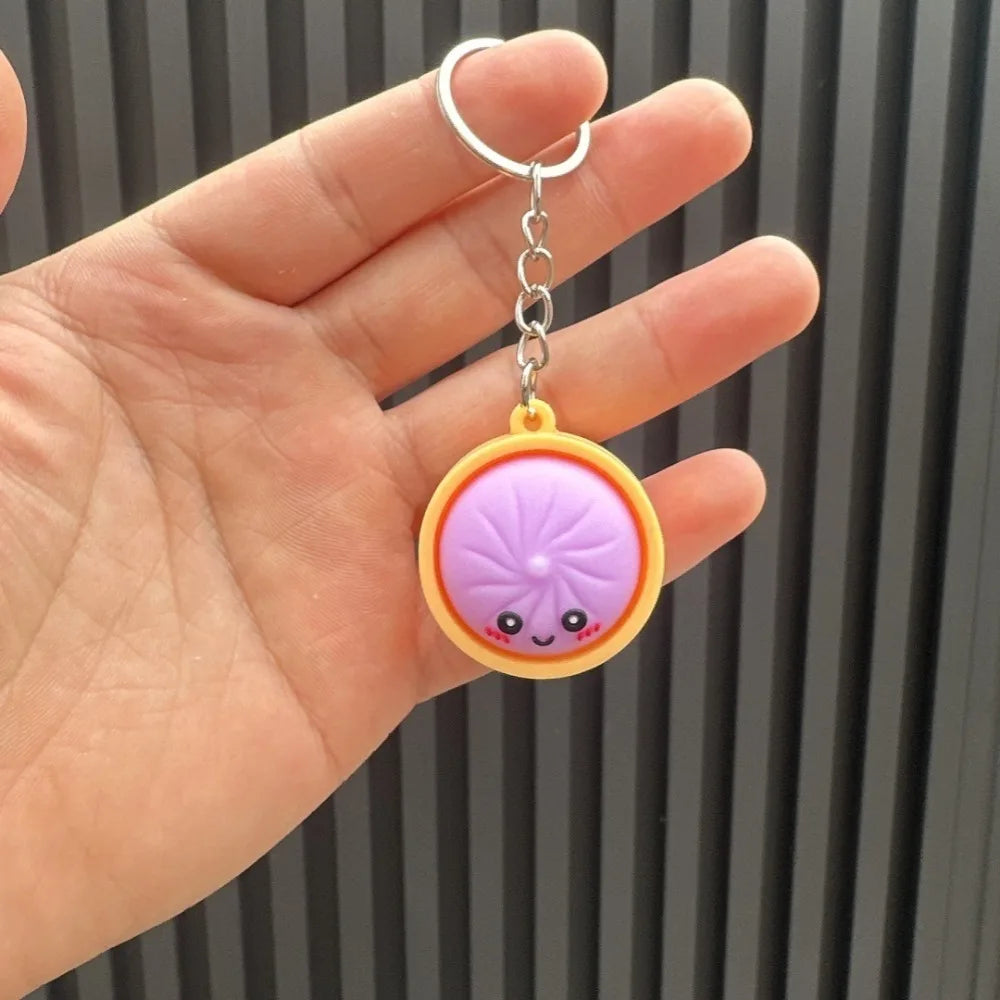 Kawaii Dumpling Keychains – Cute Bao Bun Party Favor Set (6, 12, 18 & 24 Pack)