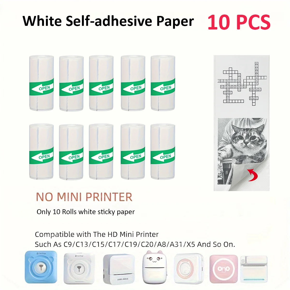 Mini Bluetooth Thermal Sticker Printer for Kids | Inkless Pocket Photo Printer