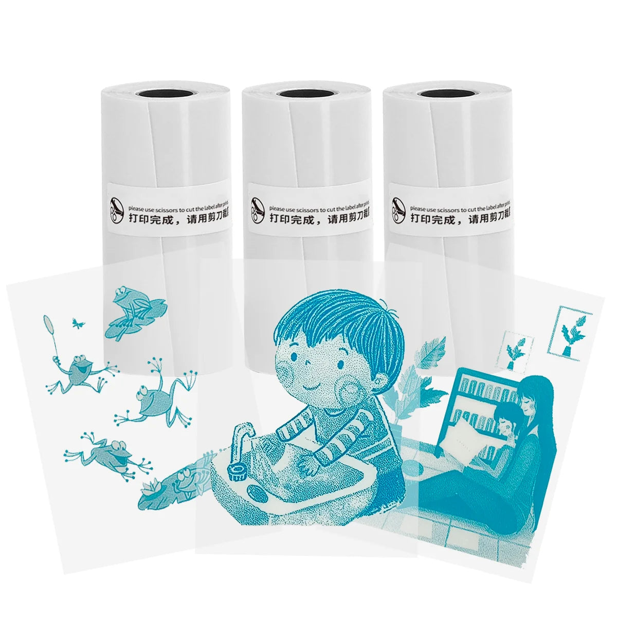 Mini Bluetooth Thermal Sticker Printer for Kids | Inkless Pocket Photo Printer