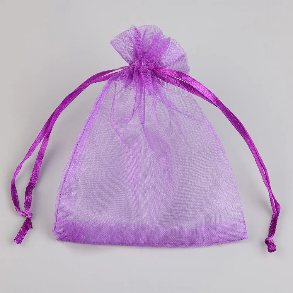 50 PCS Organza Gift Bags with Drawstring | Party Favor & Jewelry Pouches