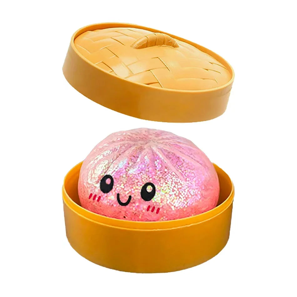 Sparkle Dumpling Squishy™ – Glitter Sensory Squeeze Toy for Kids