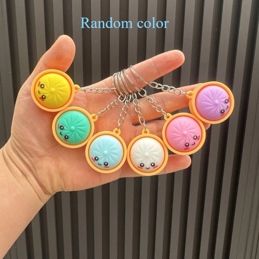 Kawaii Dumpling Keychains – Cute Bao Bun Party Favor Set (6, 12, 18 & 24 Pack)