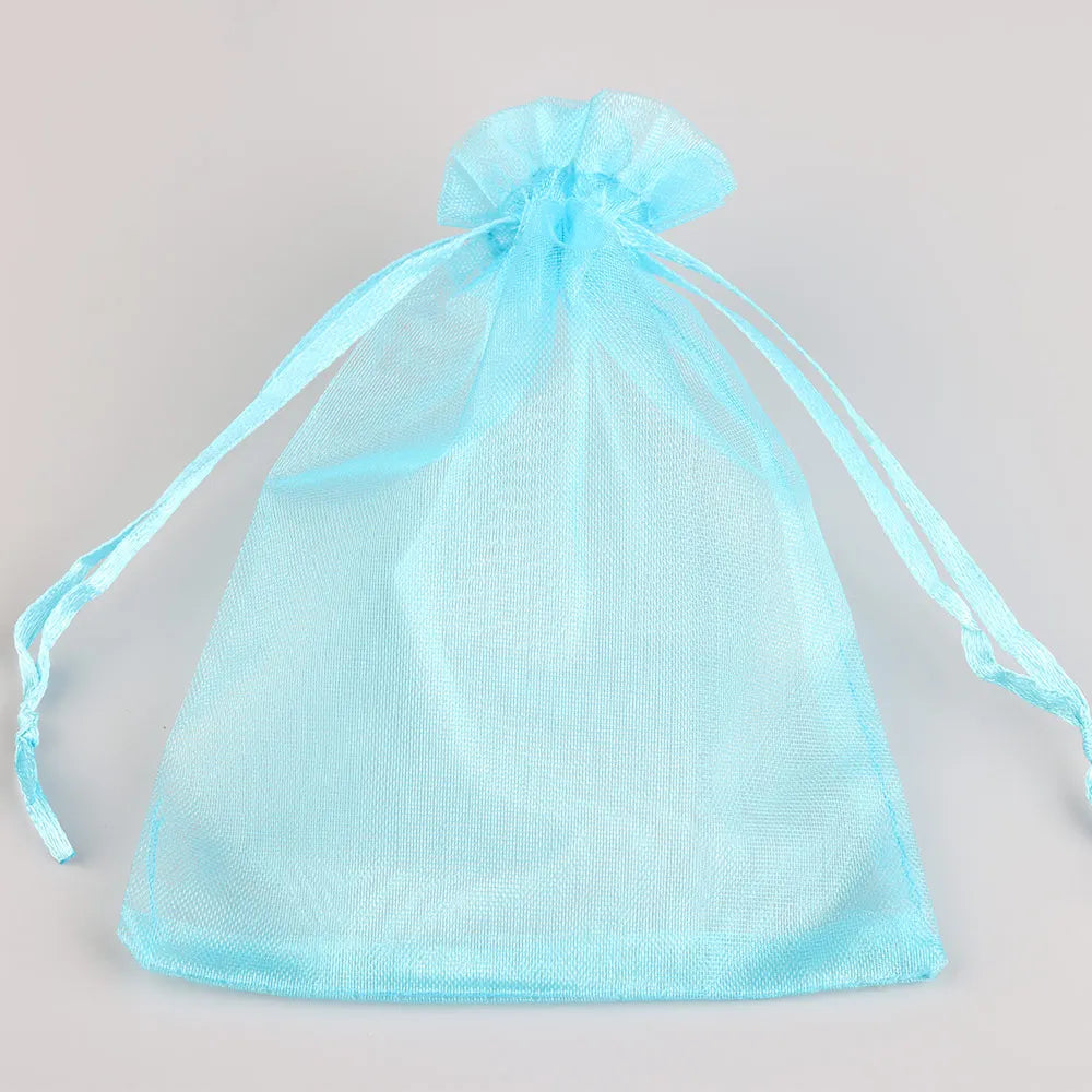 50 PCS Organza Gift Bags with Drawstring | Party Favor & Jewelry Pouches