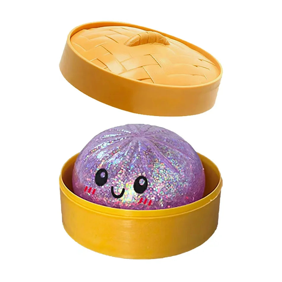 Sparkle Dumpling Squishy™ – Glitter Sensory Squeeze Toy for Kids