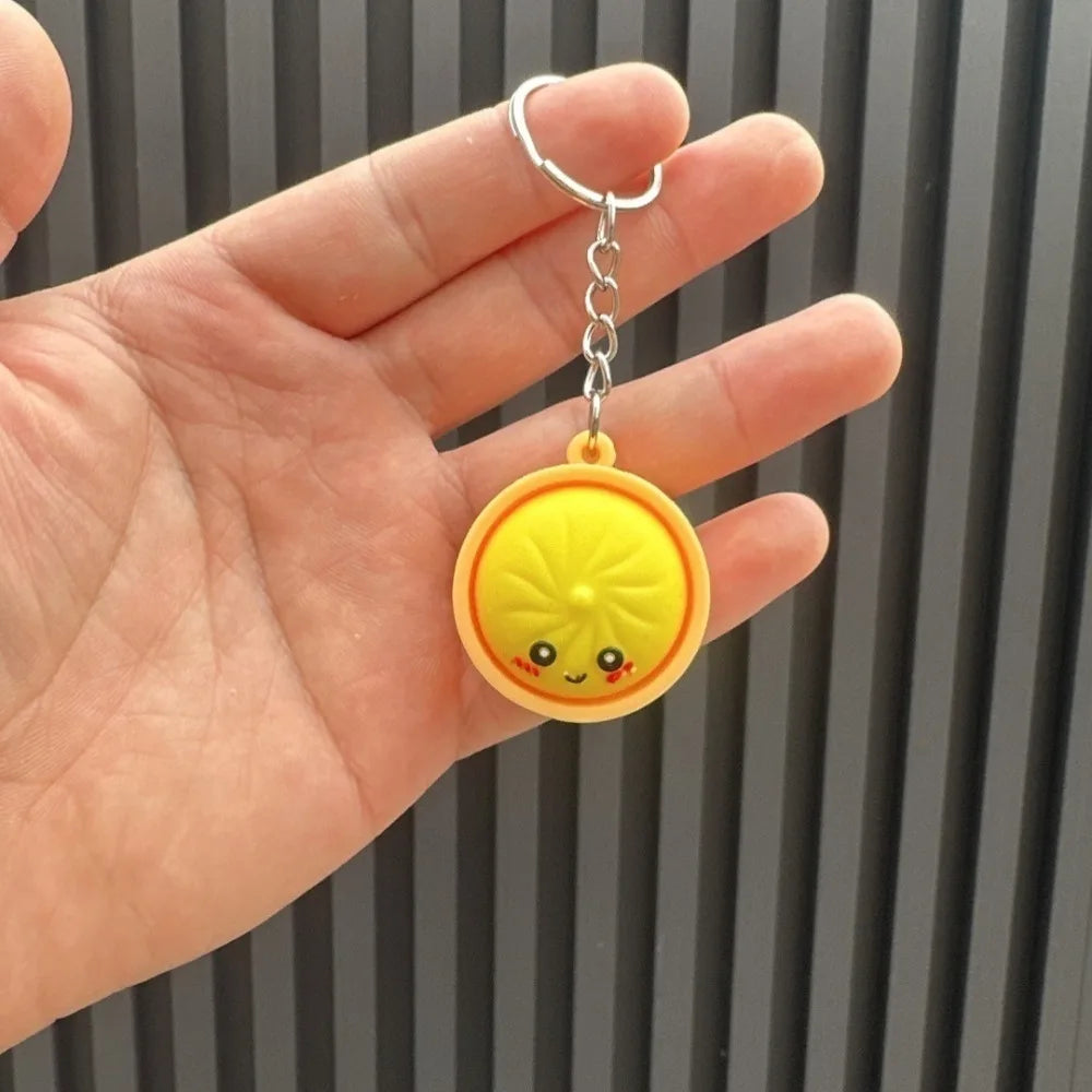 Kawaii Dumpling Keychains – Cute Bao Bun Party Favor Set (6, 12, 18 & 24 Pack)