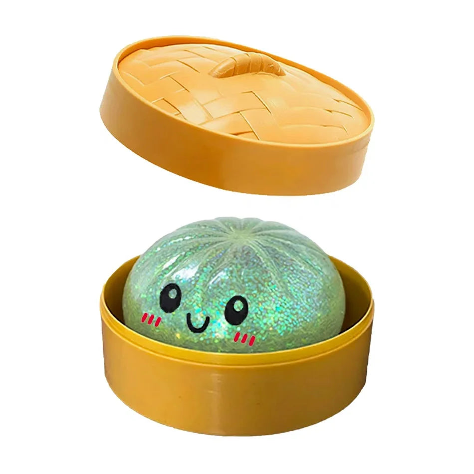Sparkle Dumpling Squishy™ – Glitter Sensory Squeeze Toy for Kids