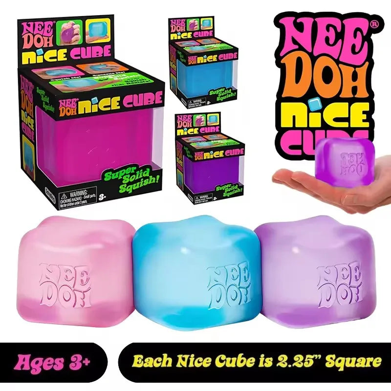 Nice Cube Sensory Stress Ball – Soft Squishy Fidget Toy for Kids & Adults